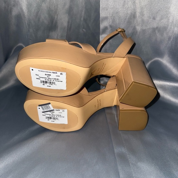 Stuart Weitzman Beige Platform Heels - Picture 7 of 9